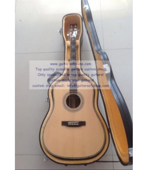 Solid Wood Hand Made Custom D45 Martin Guitar For Sale